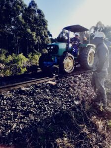 Mejoramiento intensivo de vías en obra para el Belgrano Cargas y Logística en Federación Entre Ríos